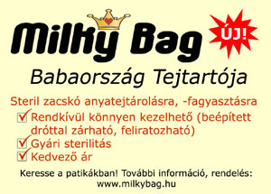 MilkyBag anyatejgyűjtő zacsk&oacute; hirdet&eacute;se